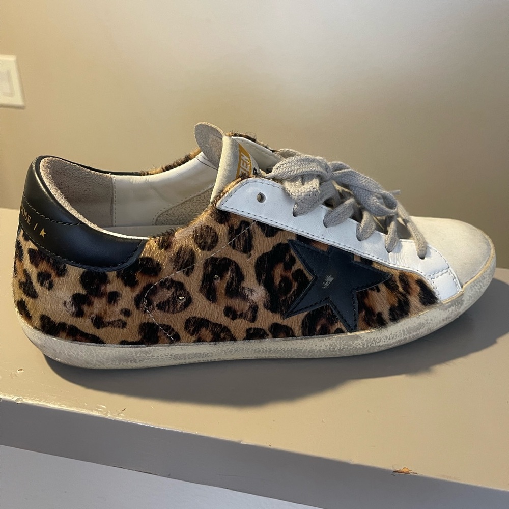 Golden Goose Leopard sneaker! Size 39 aka womens size 9. Like new worn twice